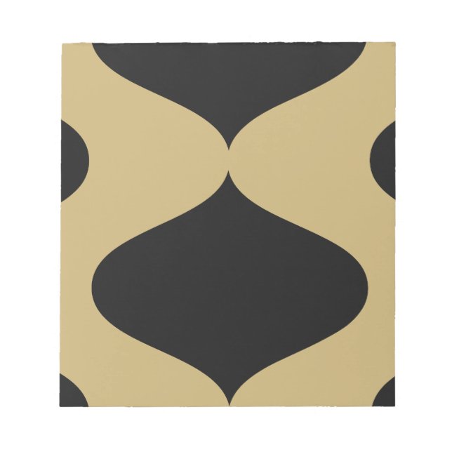 Black and Gold Smooch Notepad (Front)