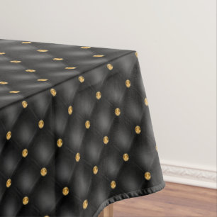 Black and Gold Tablecloth