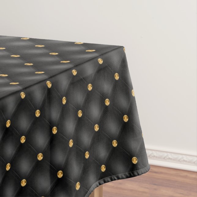 Black and Gold Tablecloth (In Situ)