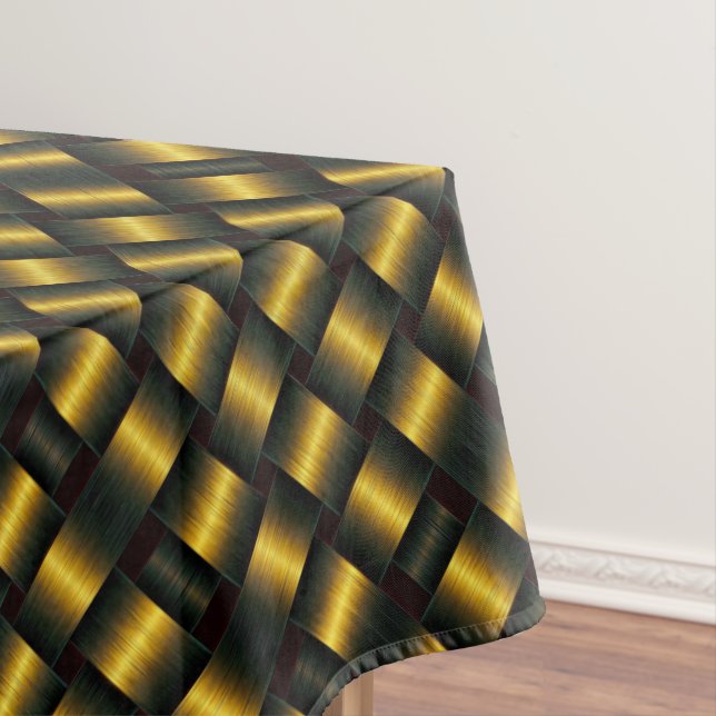 Black and Gold Tablecloth (In Situ)
