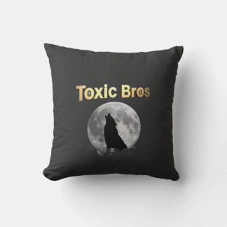 Black and Gold Toxic Bro's pillow