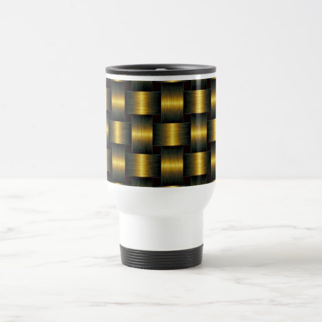 Black and Gold Travel Mug (Center)