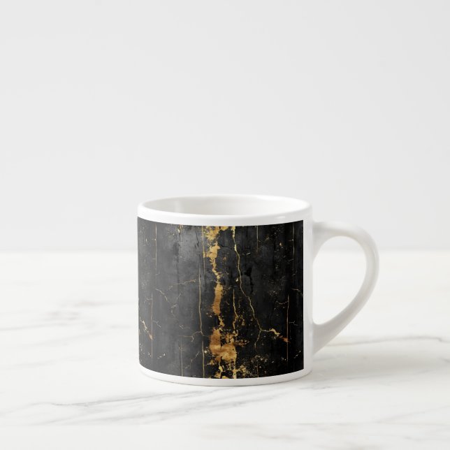 Black and gold vintage espresso cup (Right)