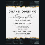 Black And Gold Watercolor Business Flyer<br><div class="desc">Black And Gold Watercolor Business Flyer. Perfect for makeup artists,  hair stylists,  cosmetologists,  and more!</div>