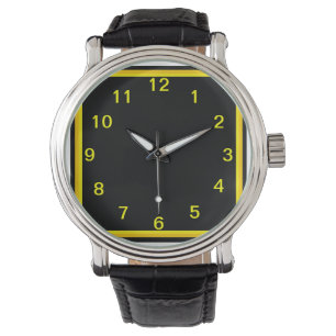 Black and Gold What a Steel Watch