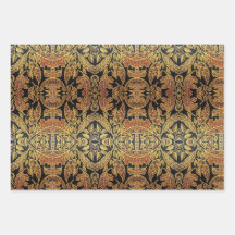 Black and Gold Wrapping Paper Sheet Set