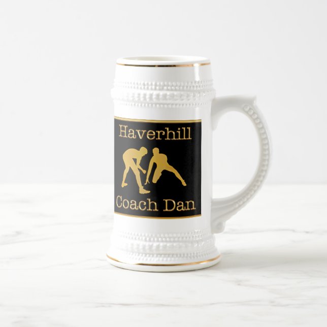 Black and Gold Wrestling Coach Mug Custom Orders (Right)