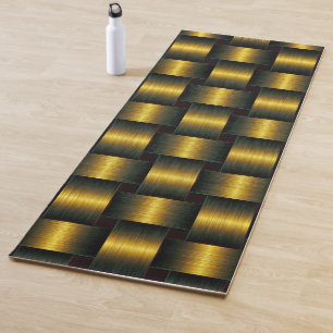 Black and Gold Yoga Mat