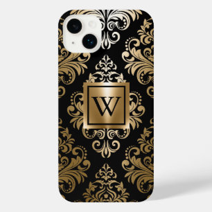 Black and Golden Arabesc iPhone 14 Plus Case