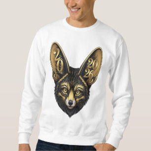 Black and golden art aesthetics year 2026 sweatshirt
