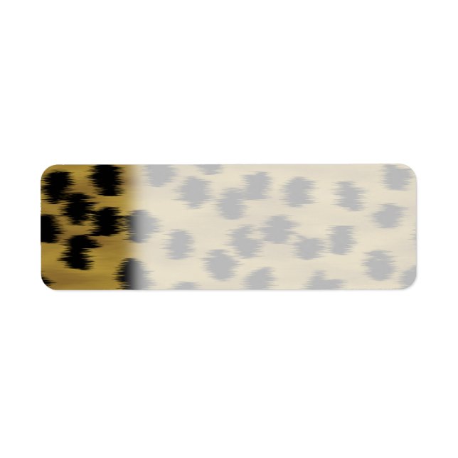 Black and Golden Brown Cheetah Print Pattern. (Front)