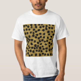Black and Golden Brown Cheetah Print Pattern. T-Shirt