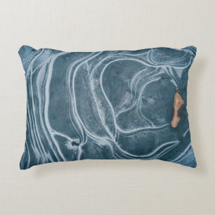 Black and gray abstract painting decorative cushion