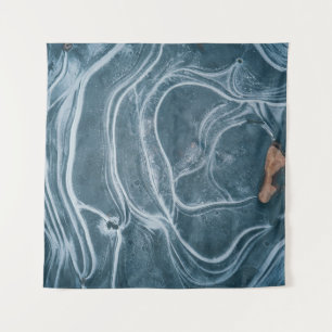 Black and gray abstract painting tapestry
