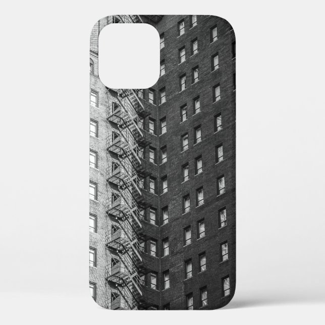 BLACK AND GRAY CONCRETE BUILDINGS Case-Mate iPhone CASE (Back)