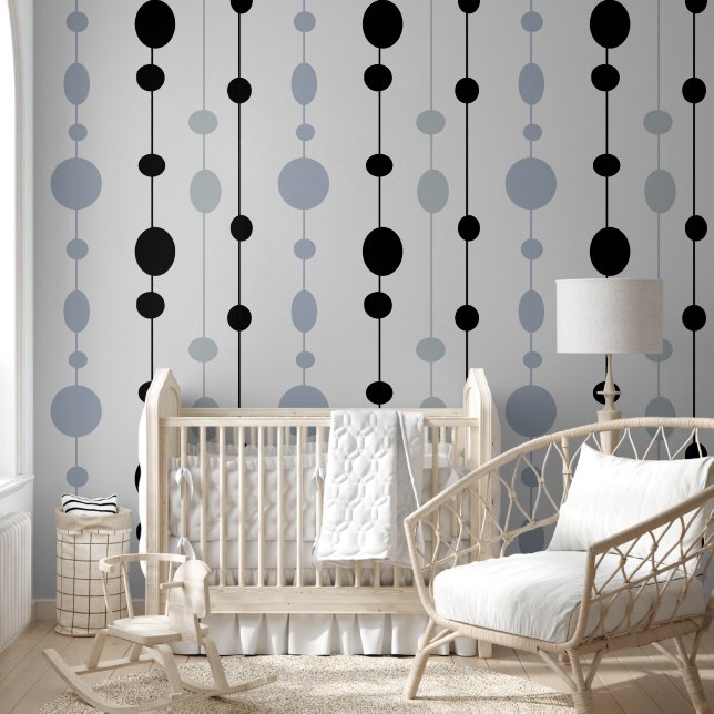 Black and Gray dots on gray  Wallpaper (Kids)