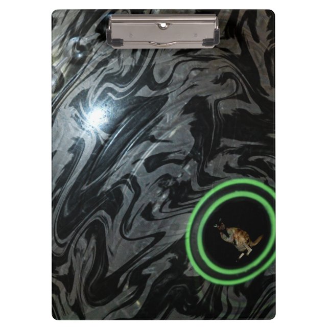 Black And Gray Lawn Bowl, Clipboard (Front)