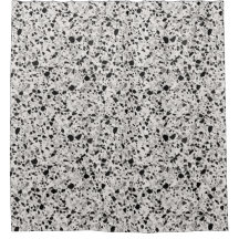 Black And Gray Terrazzo Patterned