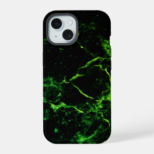 Black and Green Abstract Custom Phone Case