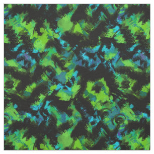Black and green abstract fabric