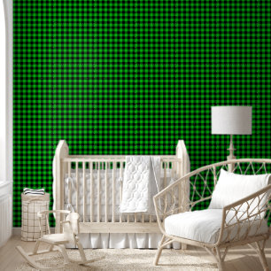 Black and Green Checked Wallpaper