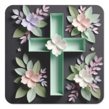 Black and Green Cross Sticker Ai design 