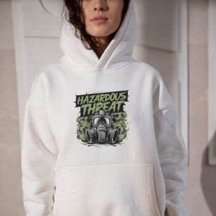 Black and Green Hazardous Threat Hoodie Sweatshirt