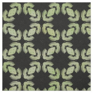 Black and Green Modern Urban Pattern Fabric
