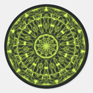 Black and Green Psychedelic Stickers