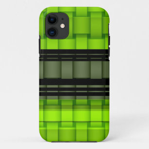 Black and green stripes retro graphic design 3 Case-Mate iPhone case