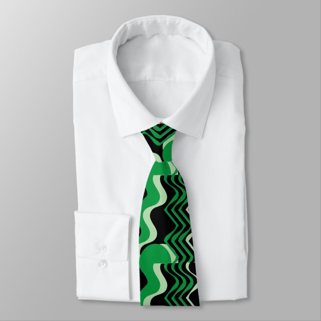 BLACK AND GREEN TIE (Tied)
