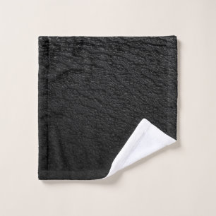 Black and grey area rug wash cloth