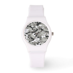 Black and Grey Camo Design Watch
