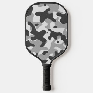Black and Grey Camouflage Pickleball Paddle