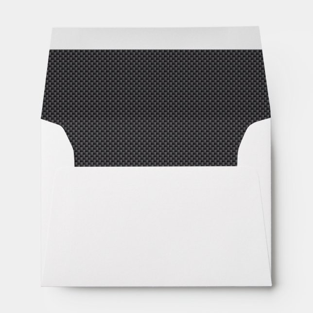 Black and Grey Carbon Fibre Polymer Envelopes (Back (Bottom))