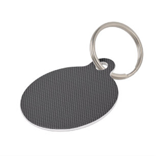 Black and Grey Carbon Fibre Polymer Pet Tag