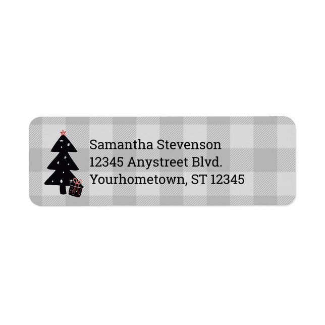 Black and Grey Christmas Tree (Front)