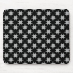 Black and Grey Daring Discs Mousepad