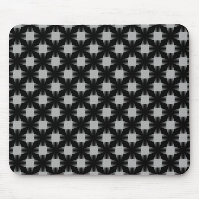 Black and Grey Daring Discs Mousepad (Front)