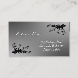 Black and Grey Elegant Business Card