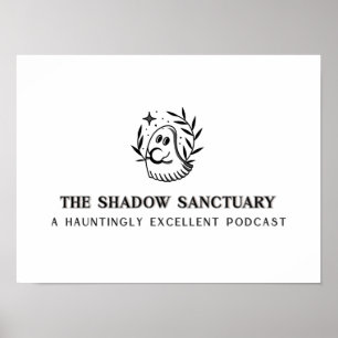Black and Grey Full Logo Poster