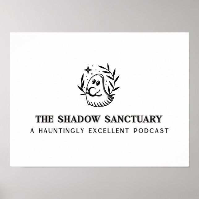 Black and Grey Full Logo Poster (Front)
