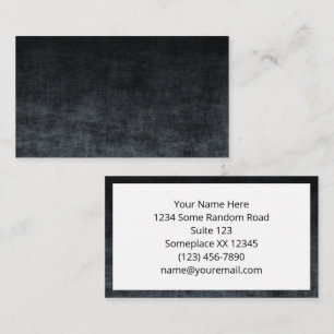 Black and Grey Grunge Ombre Texture Business Card