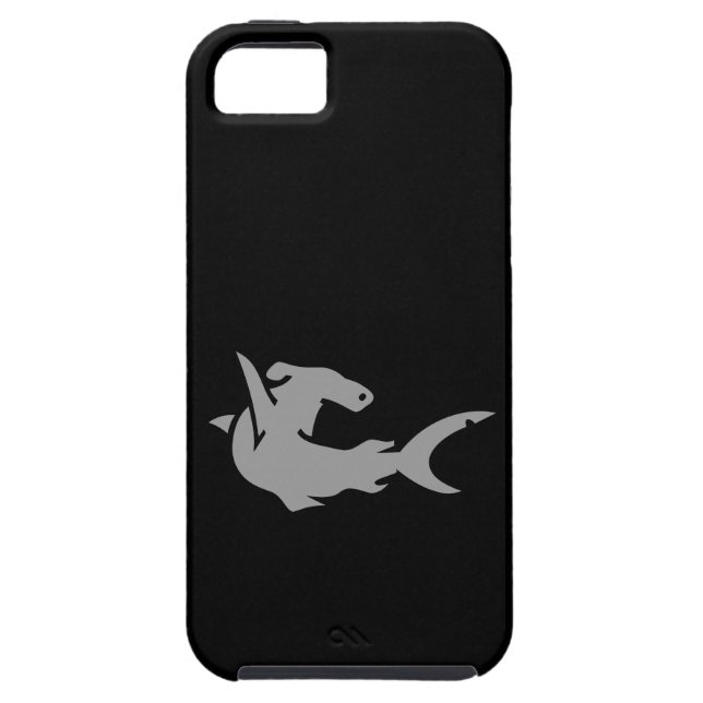 Black and Grey Hammerhead Shark iPhone 5 Case (Back)