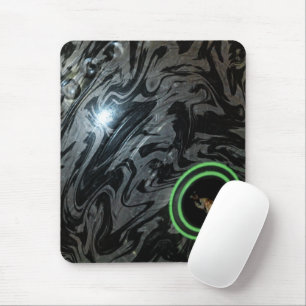 Black And Grey Lawn Bowl, Mousepad