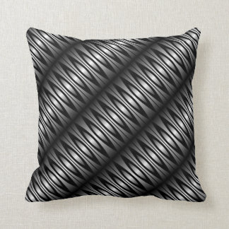 Black and Grey Metallic Look Cushion