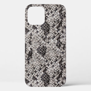 Black and Grey Snake Skin Design Case-Mate iPhone 12 Case