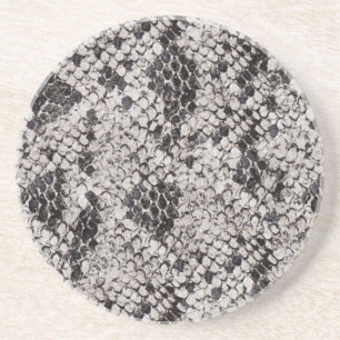Black and Grey Snake Skin.jpg Coaster