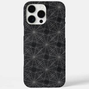 Black and Grey Spiderweb Gothic Pattern iPhone 16 Pro Max Case