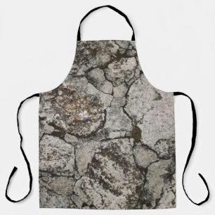 Black and grey stone fragment apron